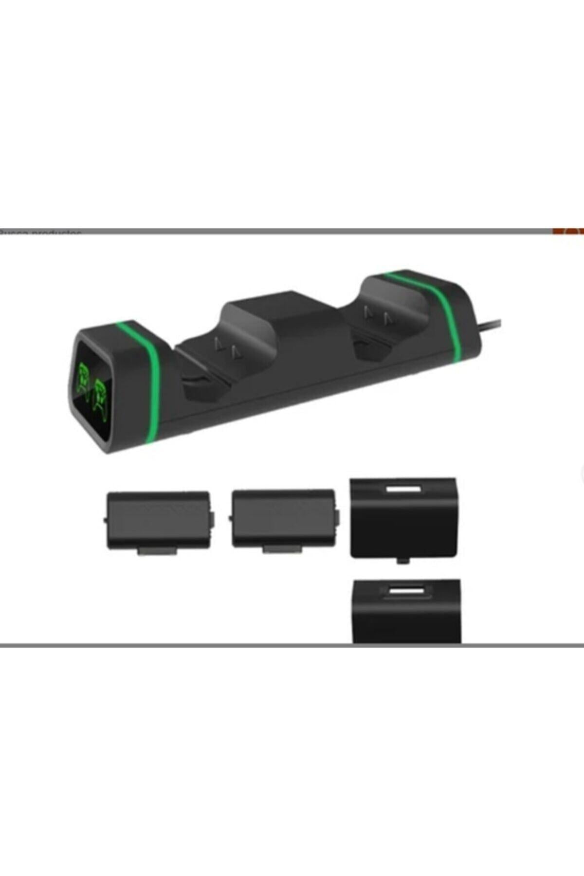 Xbox Uyumlu  One S/x Ikili Şarj Standı + 2 Adet 800 Mah Batarya