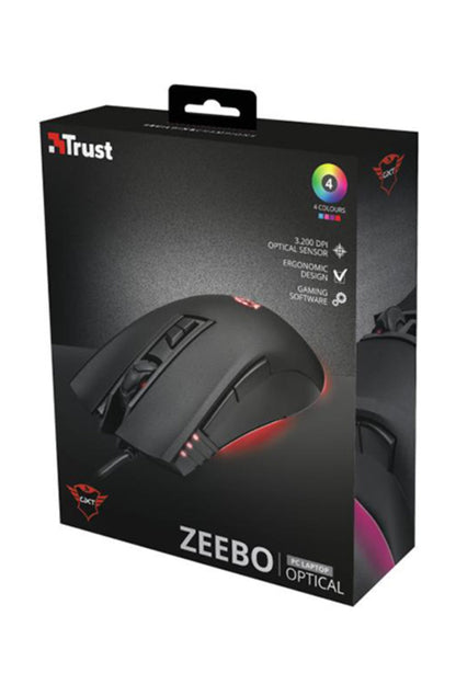 Trust 23091 GXT 121 Zeebo Oyuncu Mouse Siyah