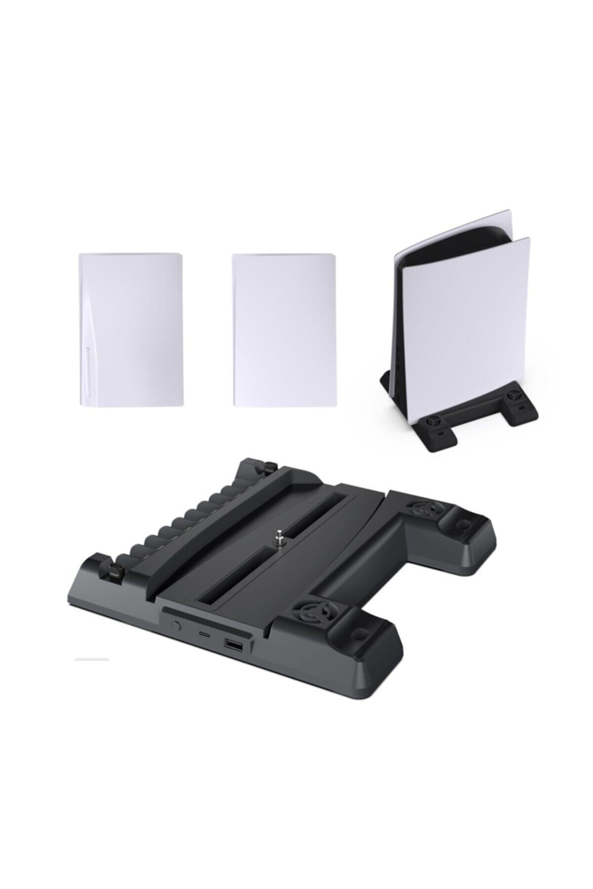 Tp5-0593 Ps5 Playstation 5 Oyun Hazneli Fanlı Şarj Standı