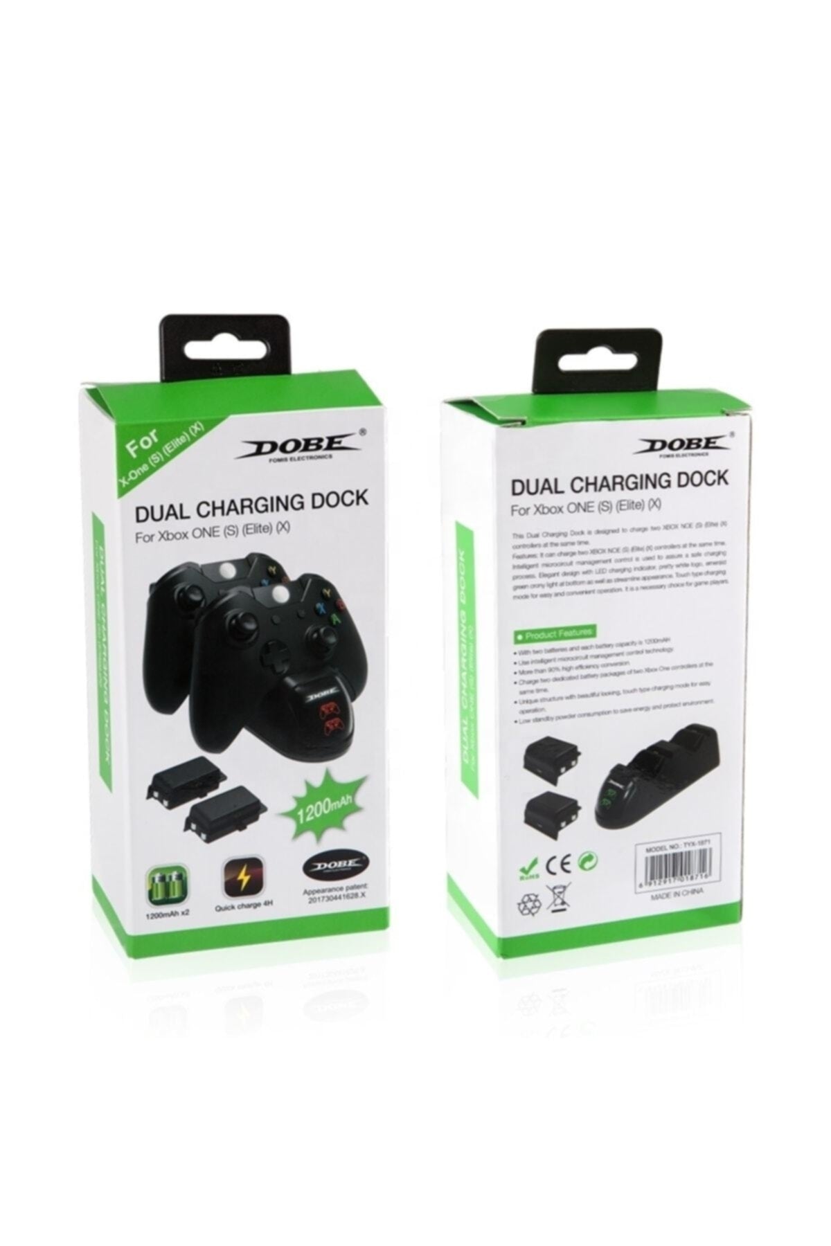 Dobe Led Xbox One X/One S/Elite 1200Mah Joystick Pil Stand