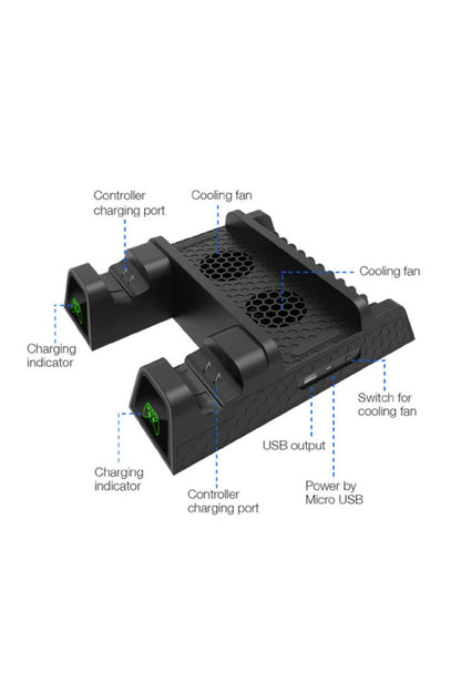Microsoft Xbox One (s) (x) Fonksiyonel Stand + 2 Ad Batarya