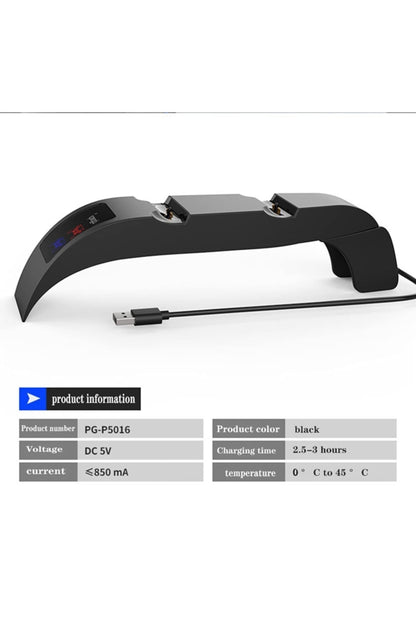 Led Göstergeli Playstation 5 Dualsense Oyun Kolu Şarj Standı Pg-p5016