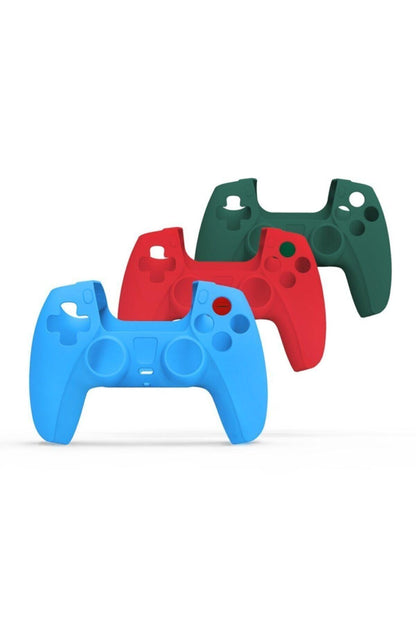 Ps5 Dualsense Mavi Silikon Kılıf + Analog Koruyucu