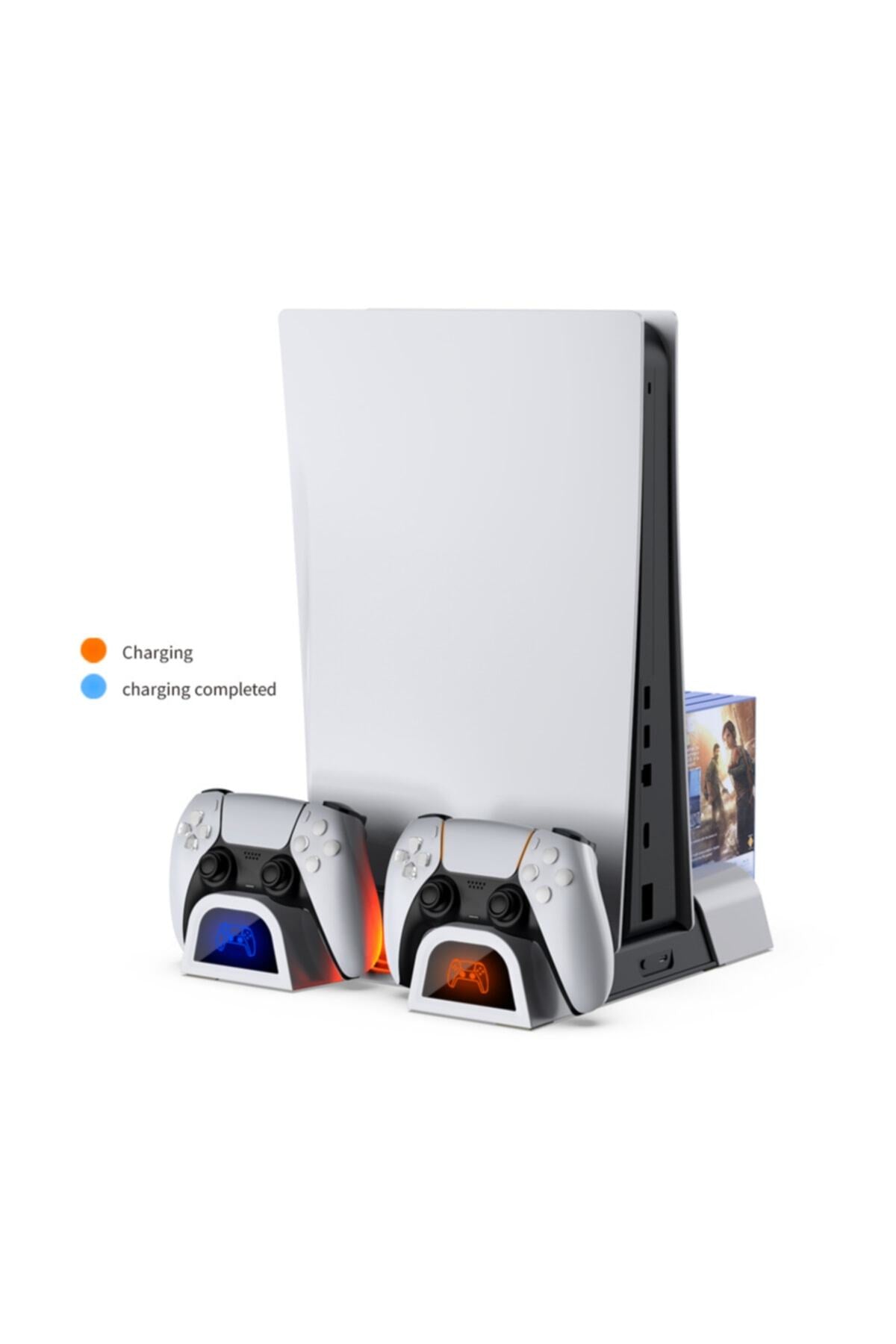 Dobe Tp5 05100 Ps5 Led Göstergeli Fanlı Oyun Hazneli Şarj Stand