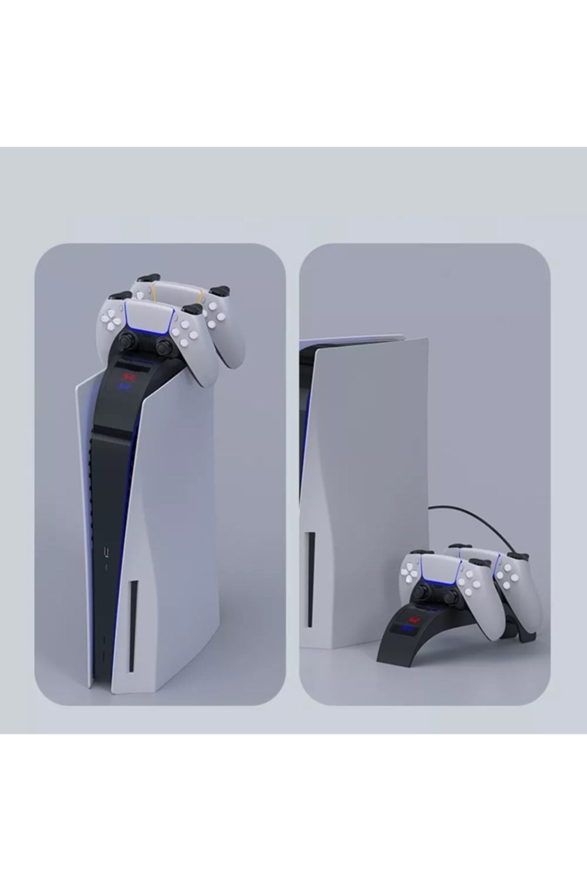 Led Göstergeli Playstation 5 Dualsense Oyun Kolu Şarj Standı Pg-p5016