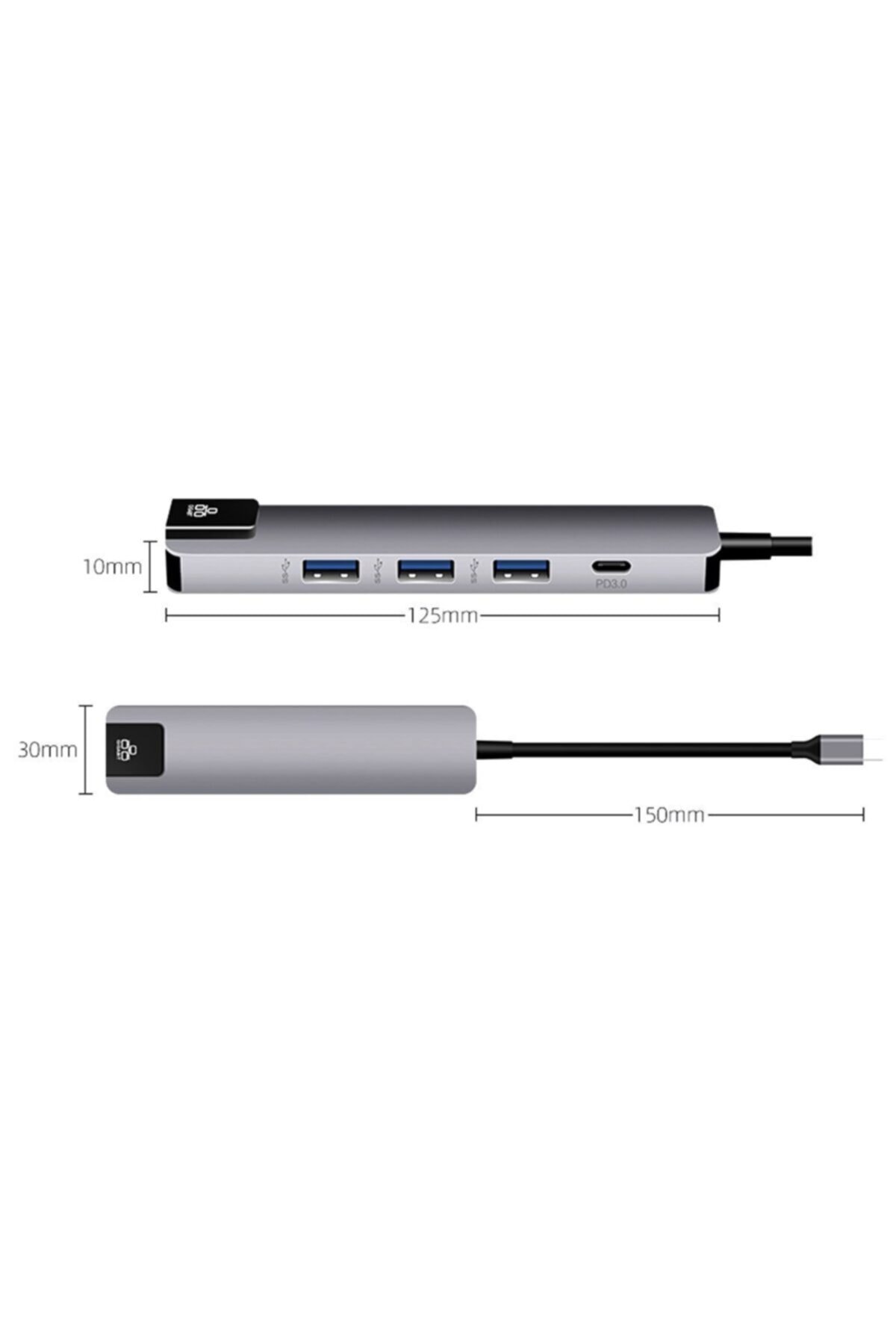 6-1 Macbook Matebook Hdmi Ethernet Usb Çoklayıcı Type-c Hub Çevirici