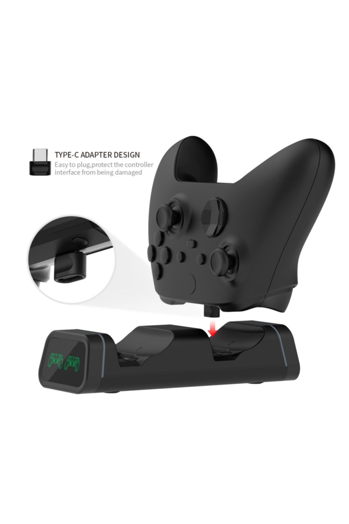 Xbox One/series Oyun Kolu Joystick Pil Type-c Şarj Istasyonu