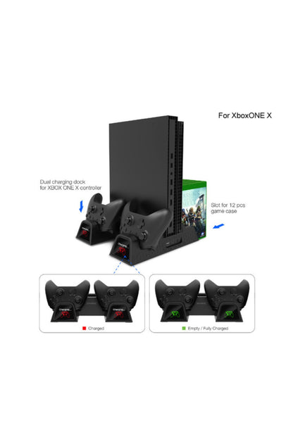 Microsoft Xbox One (s) (x) Fonksiyonel Stand + 2 Ad Batarya