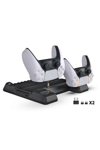 Tp5-0593 Ps5 Playstation 5 Oyun Hazneli Fanlı Şarj Standı