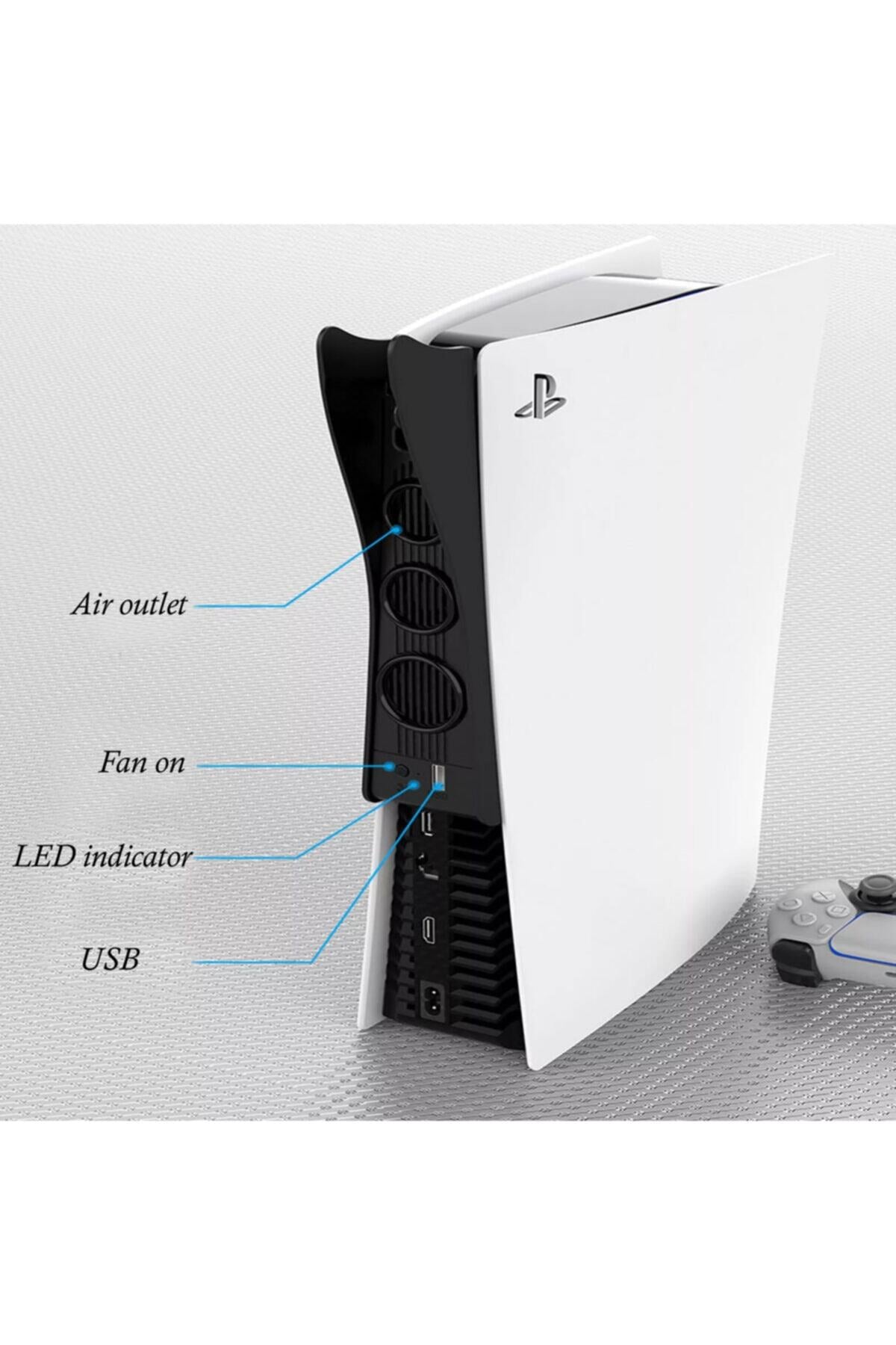 Playstation 5 Soğutucu Kulaklık Askısı