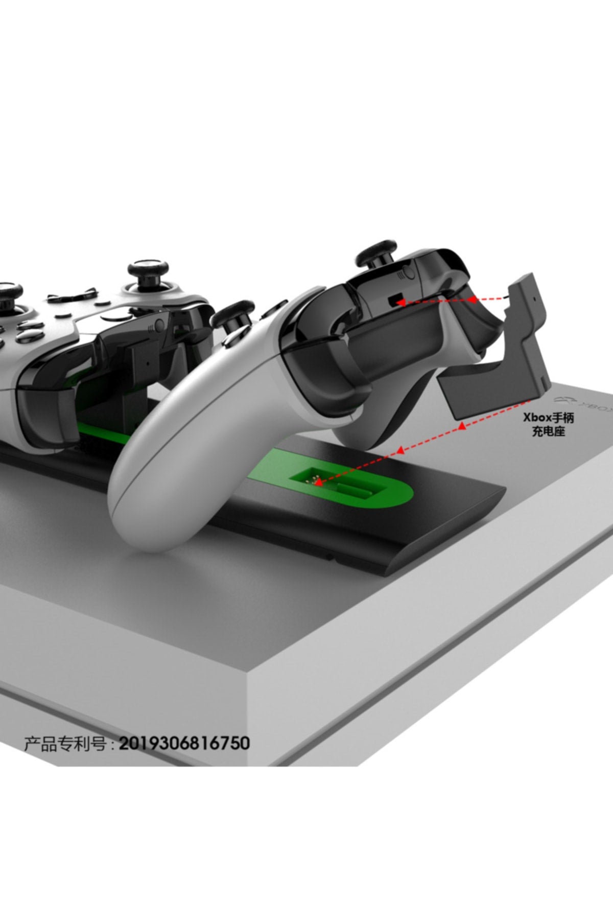 Xboxone/x/s Uyumlu Göstergeli Gamepad Için Şarj Cihazları Çift Kol Xbox Kablosuz Şarj Cihazı