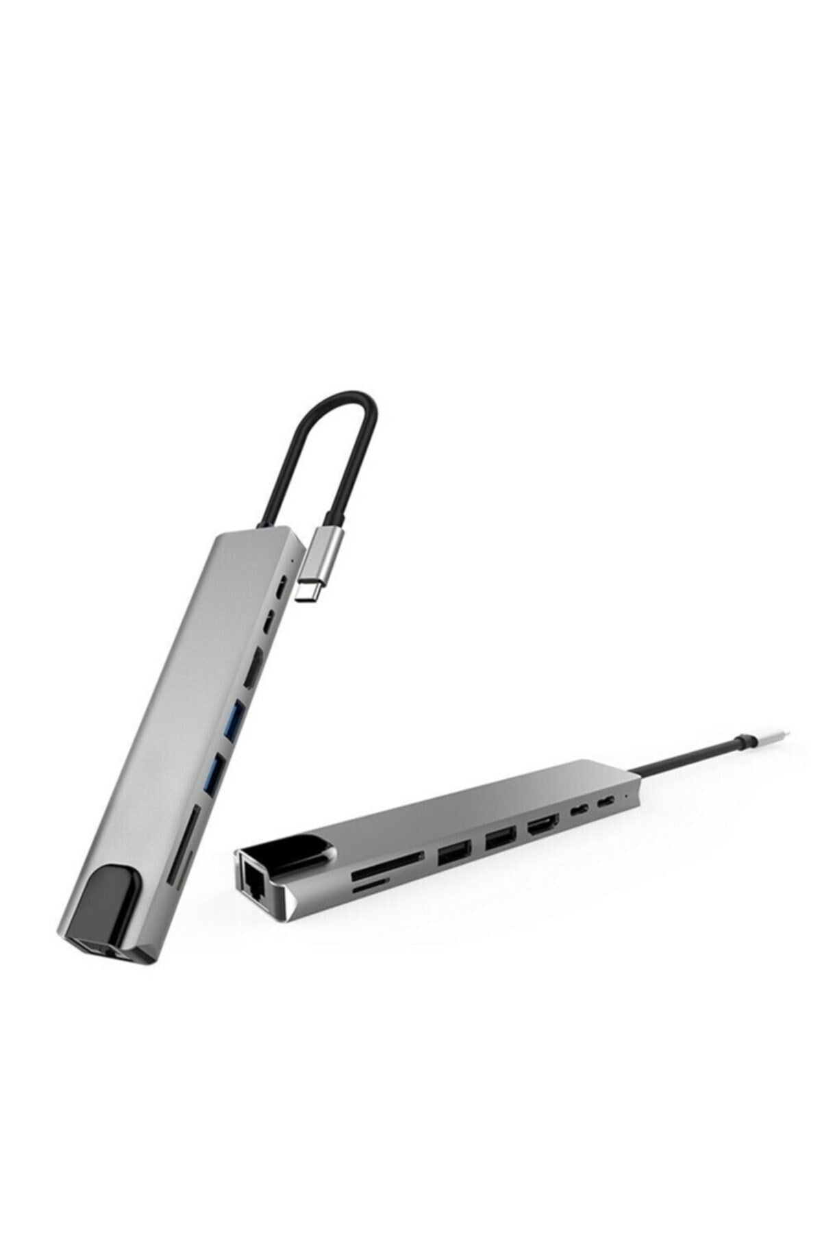 Type-c Apple Uyumlu MacBook Matebook Rj45 Ethernet Usb 3.0 Kart Okuyucu Hdmi Çevirici HDMI