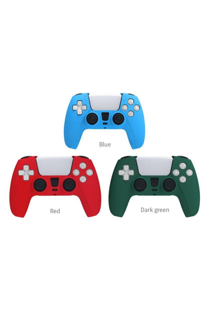 Ps5 Dualsense Mavi Silikon Kılıf + Analog Koruyucu