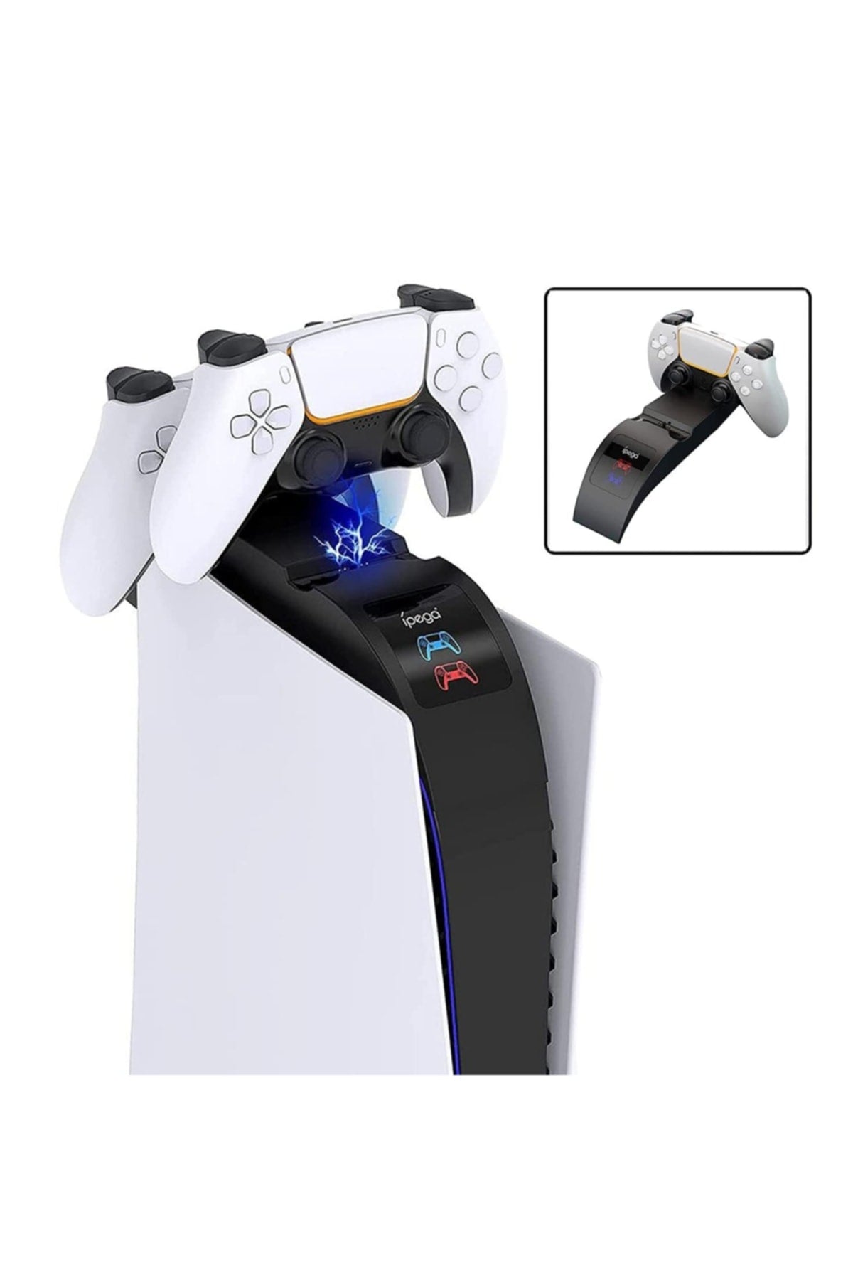 Led Göstergeli Playstation 5 Dualsense Oyun Kolu Şarj Standı Pg-p5016