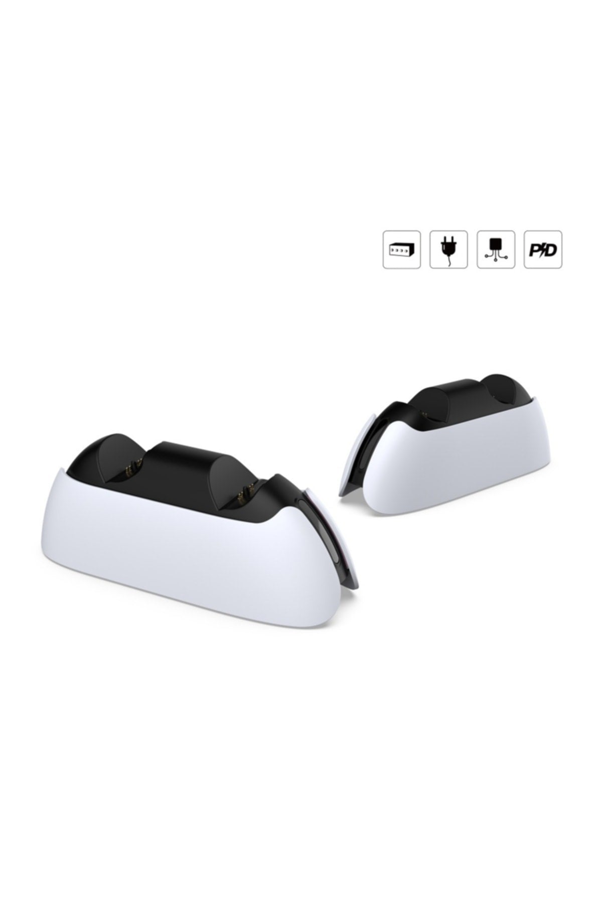P5-5103 Led Işıklı Ikili Ps5 Joystick Kol Şarj Stand