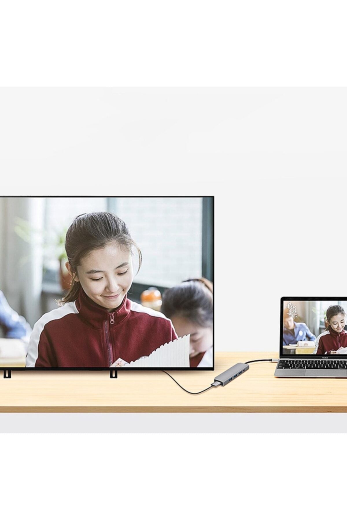 6-1 Macbook Matebook Hdmi Ethernet Usb Çoklayıcı Type-c Hub Çevirici