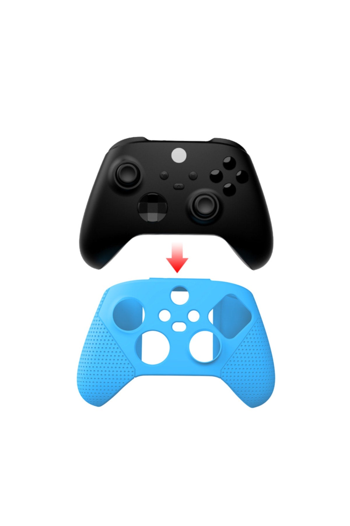 Tyx-0626 Matris Xbox Series X-xbox Series S Joystick Analog Koruyucu Silikon Kılıf Mavi