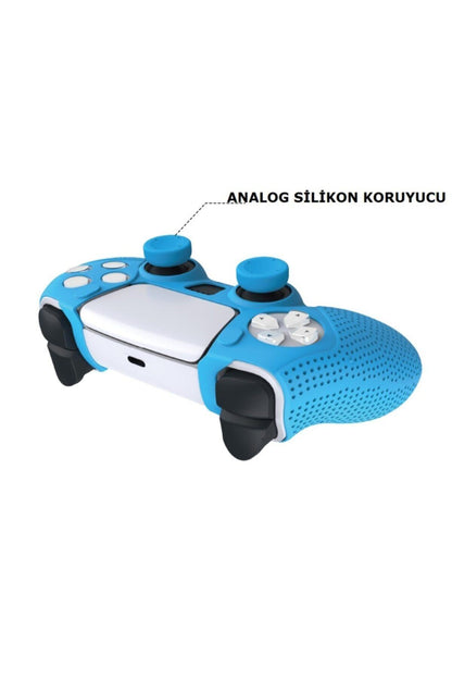 Resident Evıl Desenli Sony Ps5/ps4/ps3 Uyumlu Analog Koruyucu Silikon Pad Kırmızı