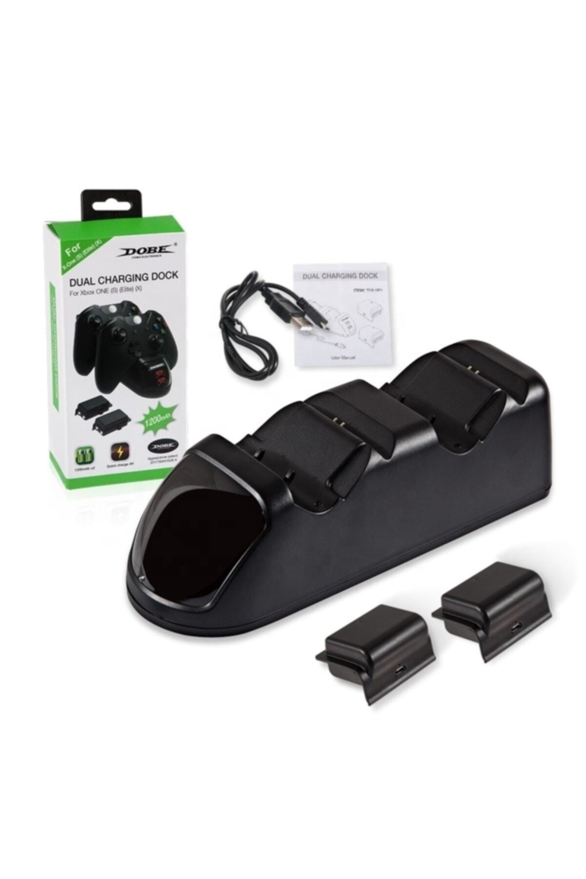 Dobe Led Xbox One X/One S/Elite 1200Mah Joystick Pil Stand