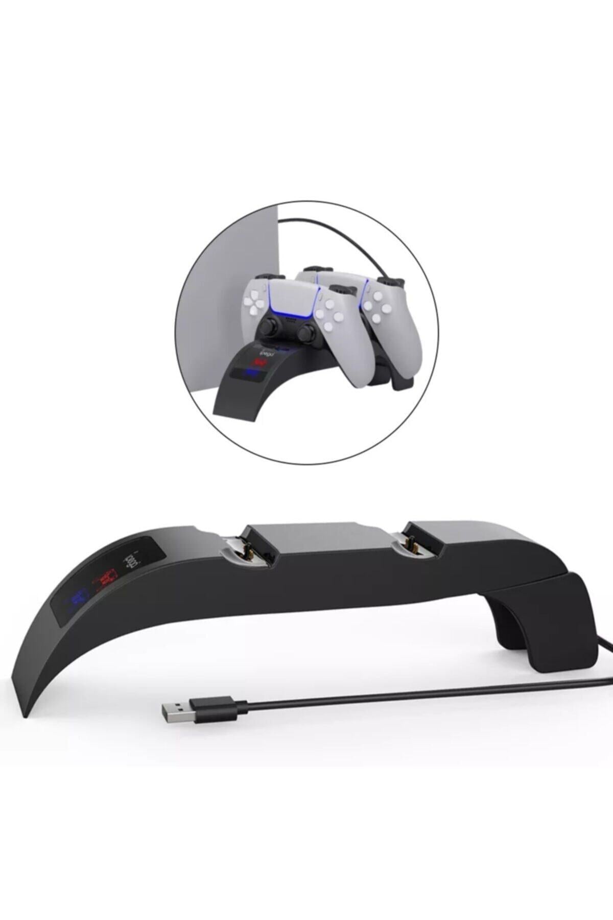 Led Göstergeli Playstation 5 Dualsense Oyun Kolu Şarj Standı Pg-p5016