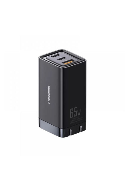 Ch-7921 Gan 65w Yüksek Hızlı 2typec 1usb Giriş Şarj Adaptörü-siyah