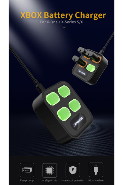 Dobe 4'Lü Xbox One-X-S-Series X-S Joystick 400 mAh Pil Şarj Stand