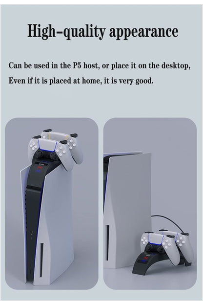 Led Göstergeli Playstation 5 Dualsense Oyun Kolu Şarj Standı Pg-p5016