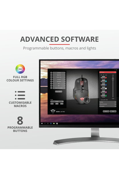 Trust Gxt940 Xıdon Rgb Kablolu Gamıng Mouse(23574)
