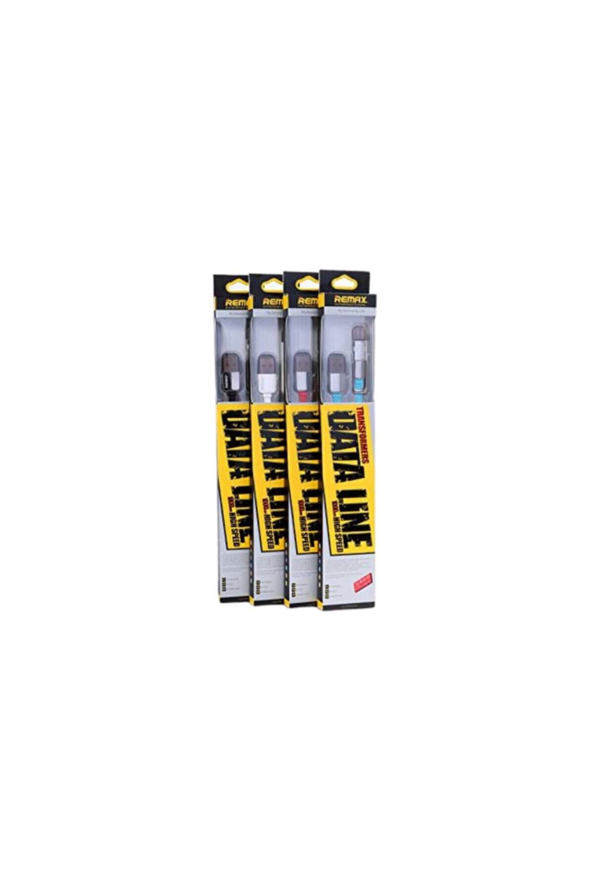 Remax Ikili Yassı 1 Metre Micro Usb Apple Lightning Şarj Data Kablosu