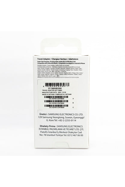 25W Süper Hızlı Type-C Şarj Aleti  Samsung EP-T2510N (Samsung Türkiye Garantili)