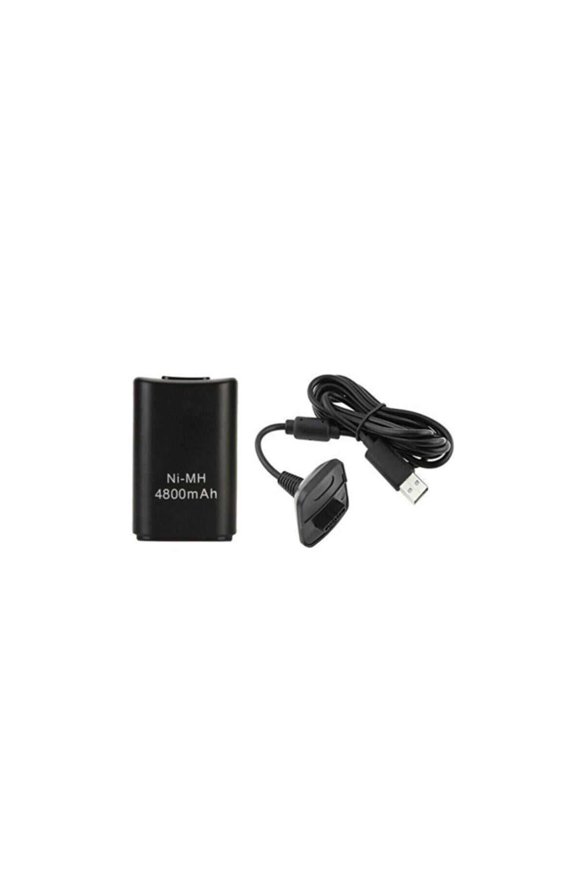 Knt-01 4800mah Xbox 360 Joystick Kol Batarya Şarj Kablosu
