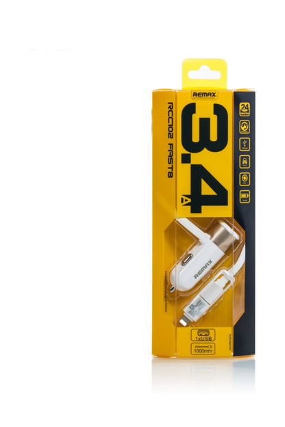 3.4 Mah Dual Usb Kablolu Turbo Araç Şarjı