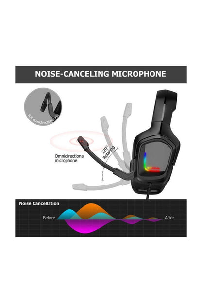 Onikuma K20 Rgb Oyuncu Kulaklığı 3.5mm