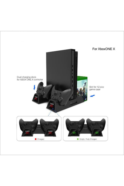 Microsoft Xbox One (s) (x) Fonksiyonel Stand + 2 Ad Batarya