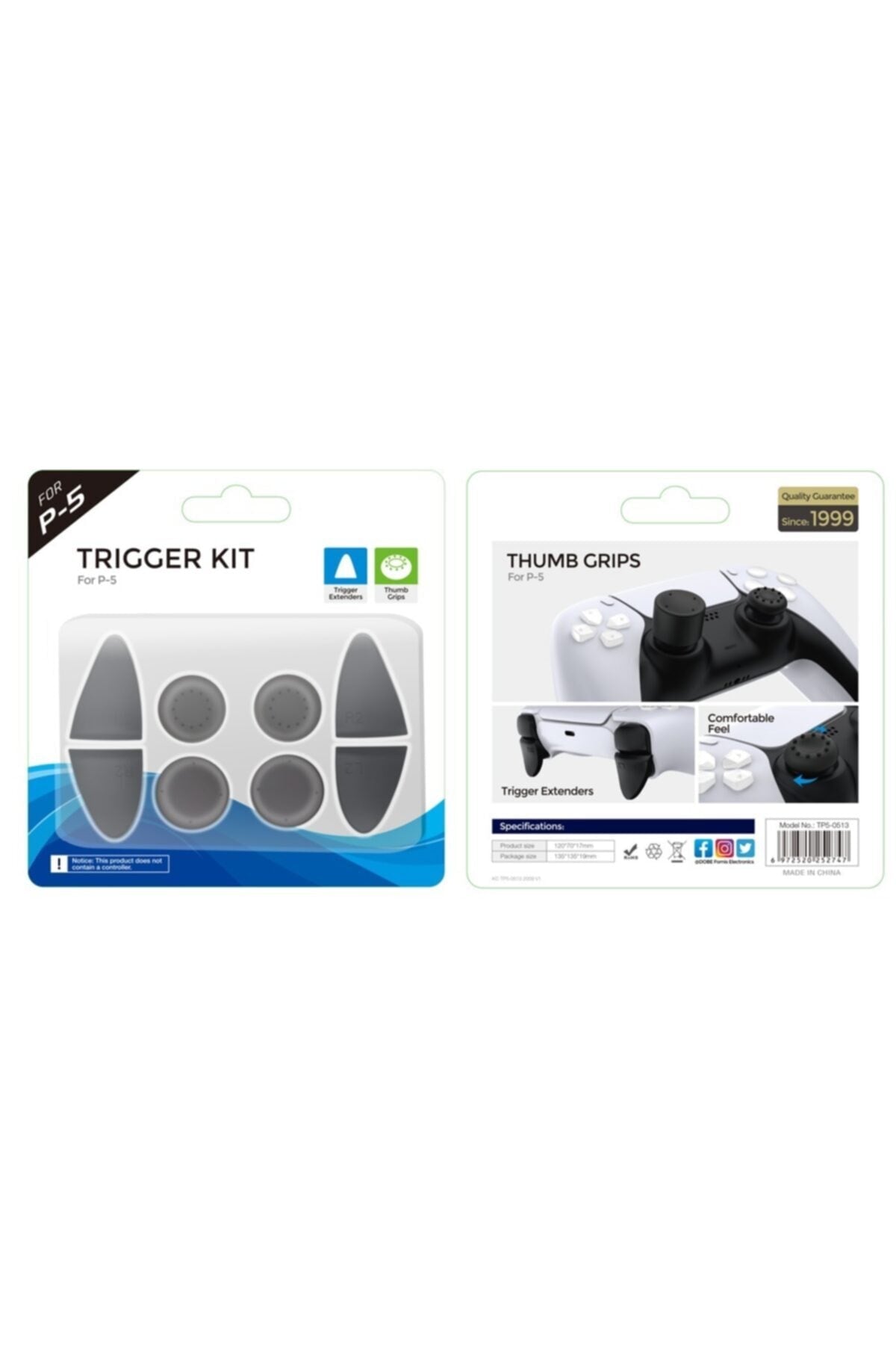 Ps5 Dualsense Controller Tetik Uzatıcı Ve Analog Yükseltici Kit