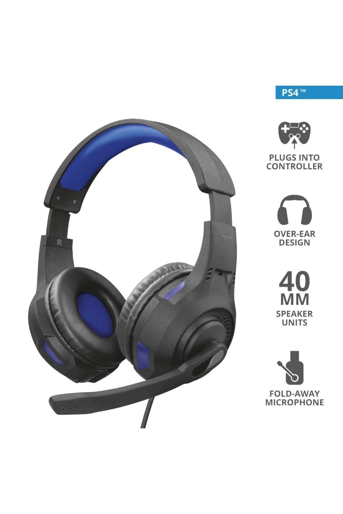 23250 Gxt 307b Ps4 Ravu Kulak Üstü Oyuncu Kulaklığı