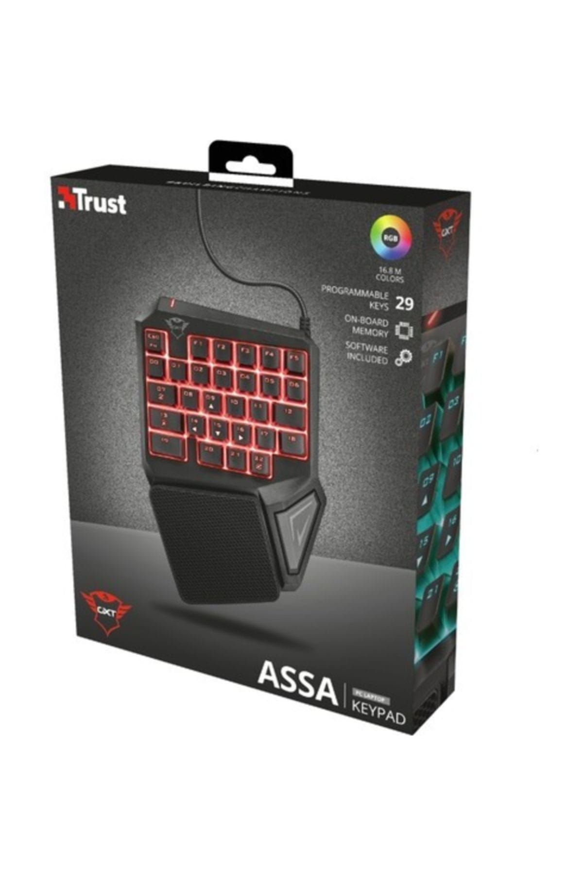 Trust 22881 ASSA USB Kişiselleştirilebilir RGB Num Pad Siyah