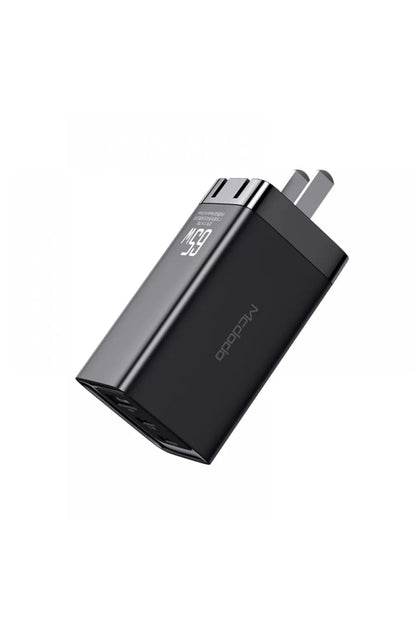 Ch-7921 Gan 65w Yüksek Hızlı 2typec 1usb Giriş Şarj Adaptörü-siyah