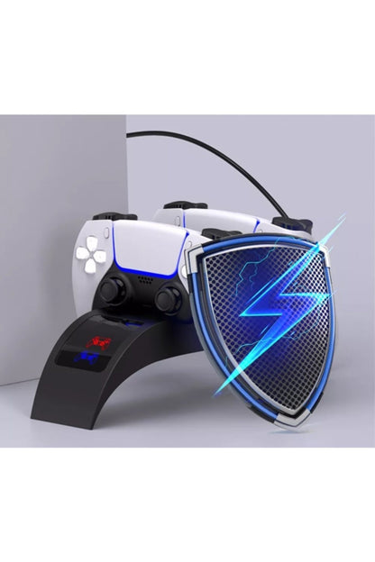 Led Göstergeli Playstation 5 Dualsense Oyun Kolu Şarj Standı Pg-p5016