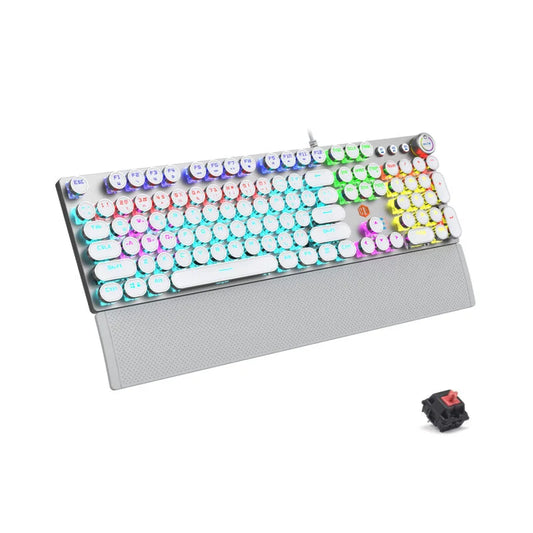 Lecoo KG1102 Kablolu Red Switch Makro Tuşlu RGB LED Aydınlatmalı Mekanik Gaming Türkçe Q Metalik Klavye