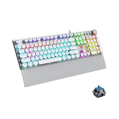 Lecoo KG1102 Kablolu Blue Switch Makro Tuşlu RGB LED Aydınlatmalı Mekanik Gaming Türkçe Q Metalik Klavye