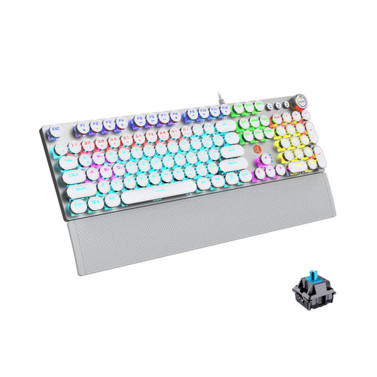 Lecoo KG1102 Kablolu Blue Switch Makro Tuşlu RGB LED Aydınlatmalı Mekanik Gaming Türkçe Q Metalik Klavye