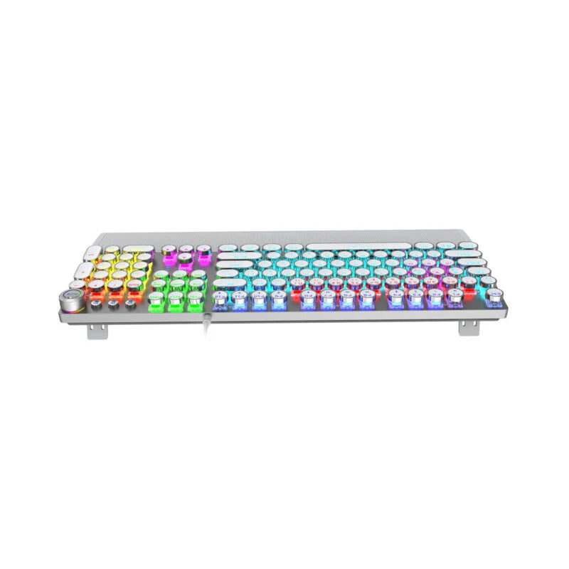 Lecoo KG1102 Kablolu Blue Switch Makro Tuşlu RGB LED Aydınlatmalı Mekanik Gaming Türkçe Q Metalik Klavye
