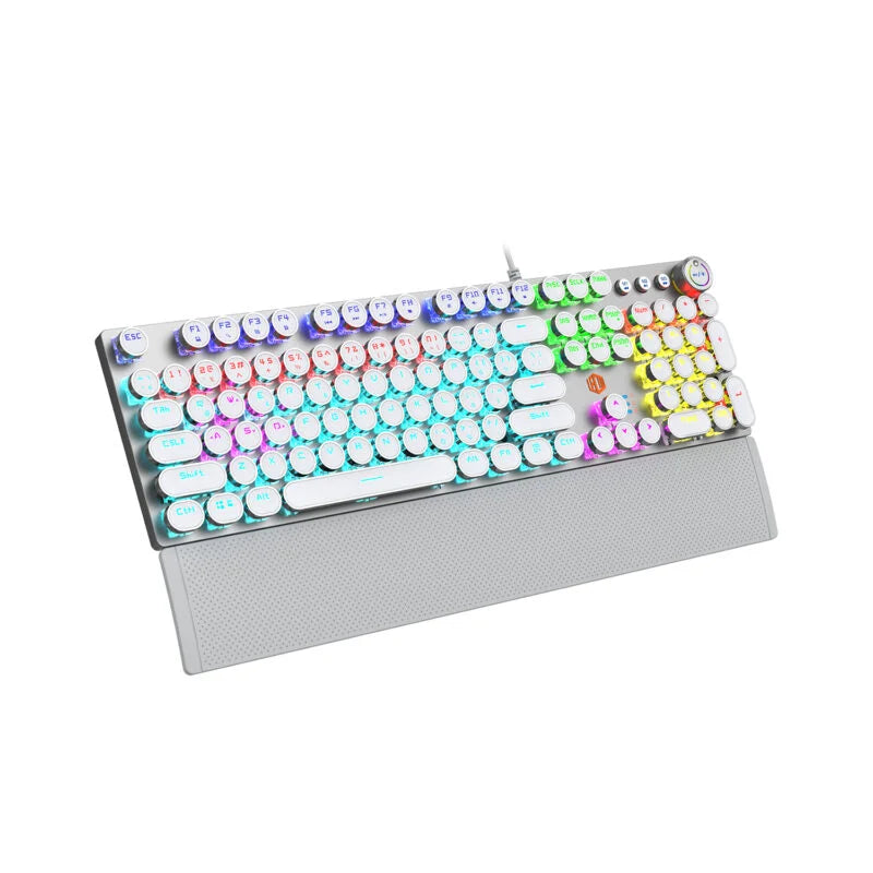 Lecoo KG1102 Kablolu Blue Switch Makro Tuşlu RGB LED Aydınlatmalı Mekanik Gaming Türkçe Q Metalik Klavye