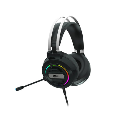 Lecoo HT401 Kablolu 3.5mm Jack + USB Kulak Üstü RGB LED Aydınlatmalı Gaming Kulaklık Siyah