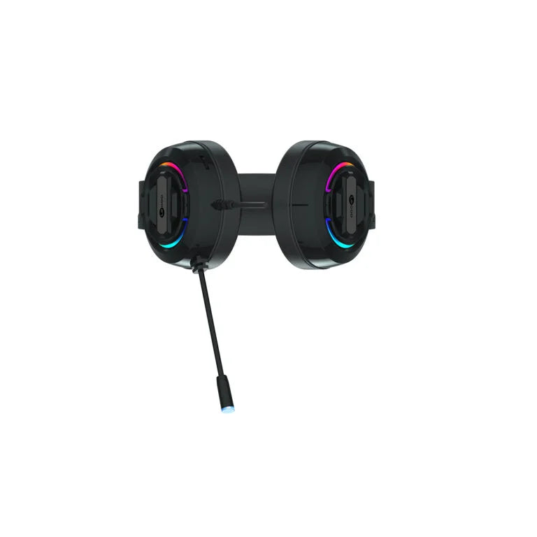 Lecoo HT401 Kablolu 3.5mm Jack + USB Kulak Üstü RGB LED Aydınlatmalı Gaming Kulaklık Siyah