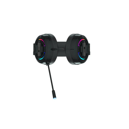 Lecoo HT401 Kablolu 3.5mm Jack + USB Kulak Üstü RGB LED Aydınlatmalı Gaming Kulaklık Siyah