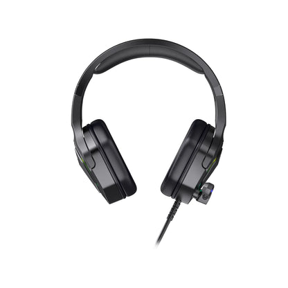 Lecoo HT403 USB Kablolu RGB Aydınlatmalı Mikrofonlu Kulak Üstü Gaming Kulaklık Siyah