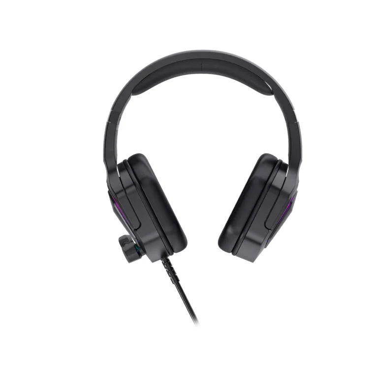 Lecoo HT403 USB Kablolu RGB Aydınlatmalı Mikrofonlu Kulak Üstü Gaming Kulaklık Siyah
