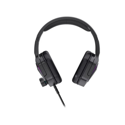 Lecoo HT403 USB Kablolu RGB Aydınlatmalı Mikrofonlu Kulak Üstü Gaming Kulaklık Siyah